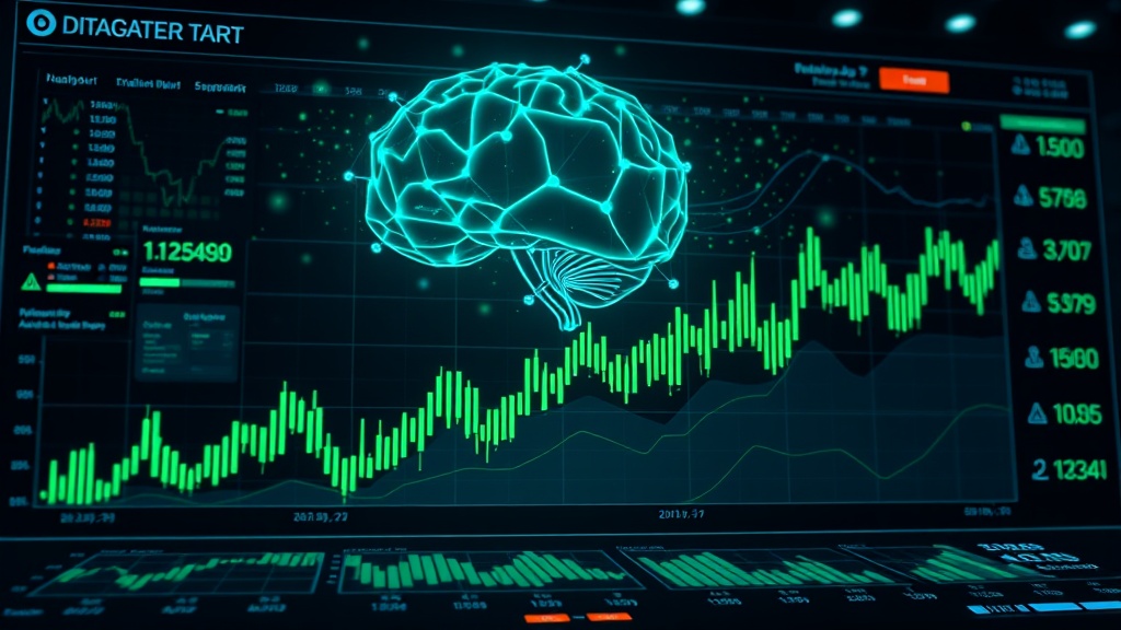 AI crypto trading bot analyzing volatile market charts in real time