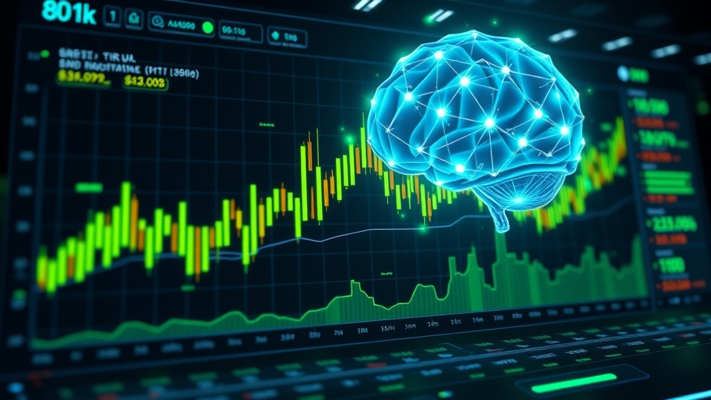 AI-powered trading bot analyzing stock market charts