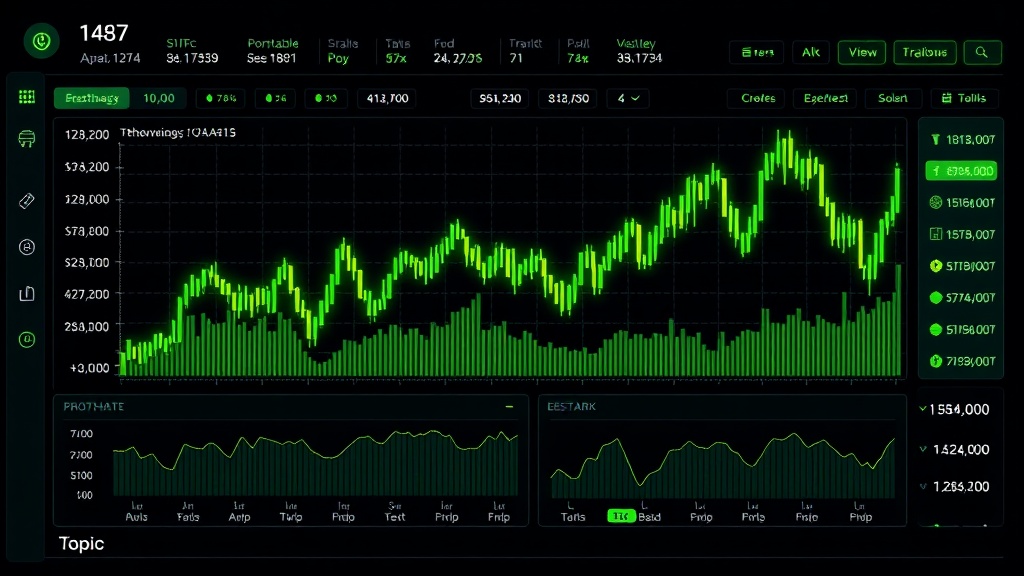 Crypto AI trading bot interface displaying profitable portfolio analytics