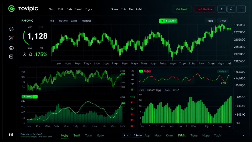 AI crypto trading bot dashboard showing profitable portfolio growth chart