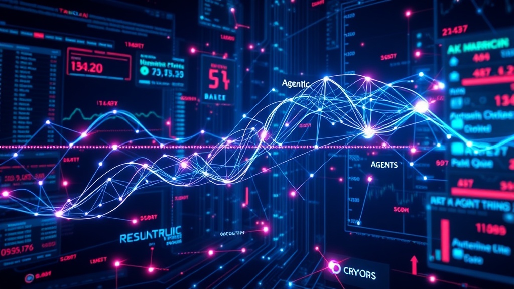 AI agents optimizing high-frequency trading strategies visualization