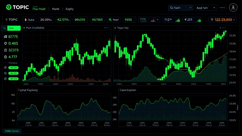 Generative AI tech powering financial market trading bots illustration
